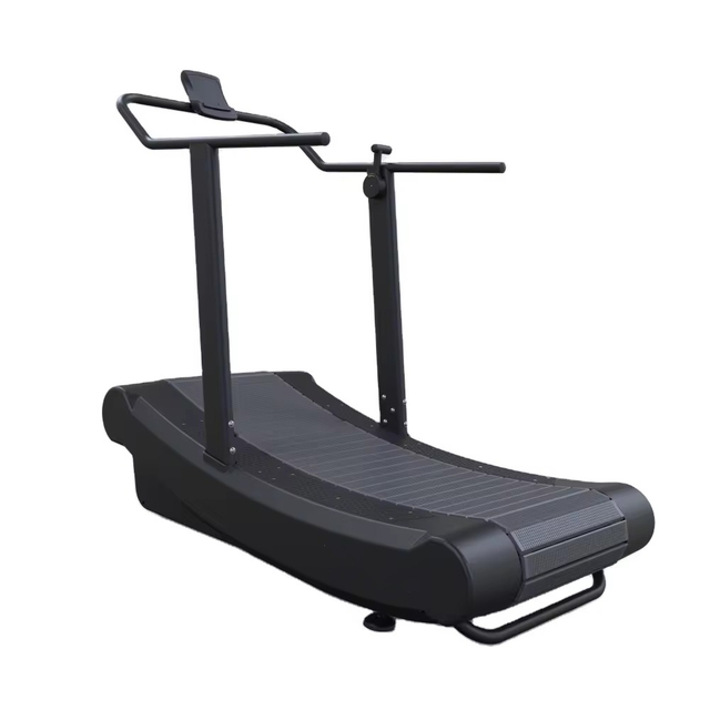 Treadmill Melengkung Bertenaga Mandiri Komersial dengan Ketahanan Magnetik 8 Tingkat