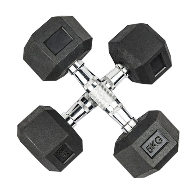 Set ya Rubber Hex Dumbbells (1KG okutuuka ku 70KG, 3LB okutuuka ku 120LB)