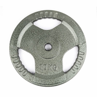 แผ่นตุ้มน้ำหนักเหล็กหล่อ Tri-Grip (ตั้งแต่ 1.25 กก. ถึง 25 กก.)