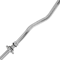 47-Inch EZ Curl Bar e nang le Melala ea Spin-Lock
