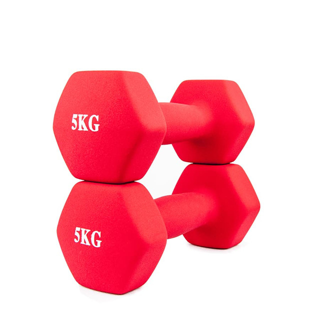 رنگ Neoprene Hex Dumbbells (0.5KG کان 10KG، 1LB کان 10LB)