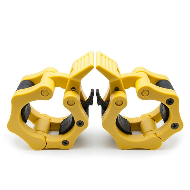 Colares de barra com mand&iacute;bula de libera&ccedil;&atilde;o r&aacute;pida para barras ol&iacute;mpicas de 2'